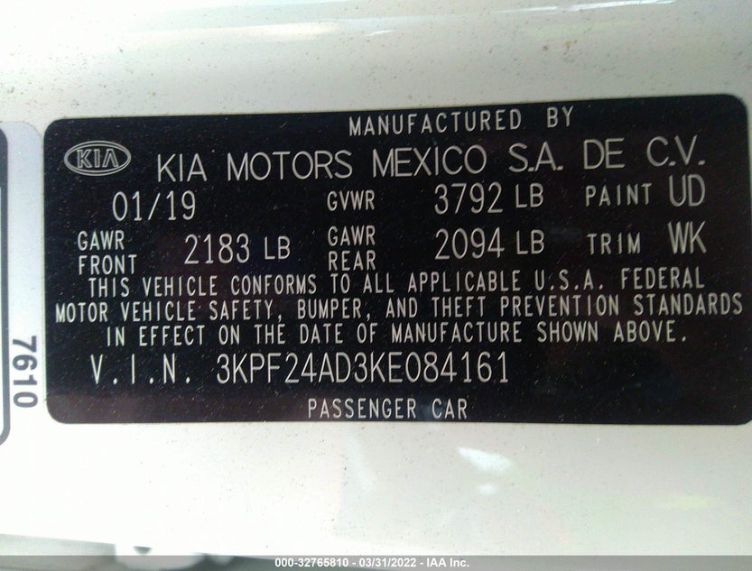 3KPF24AD3KE084161