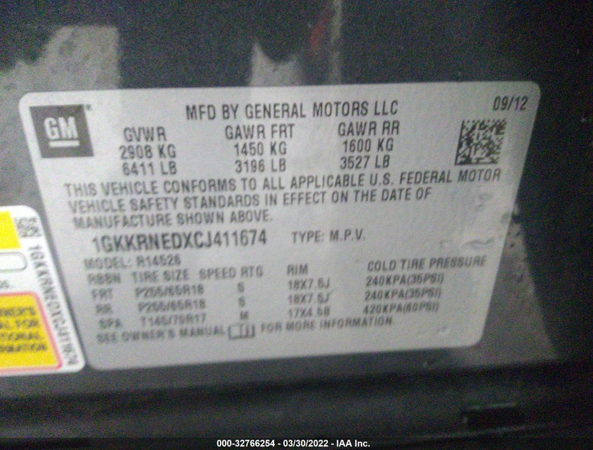 1GKKRNEDXCJ411674