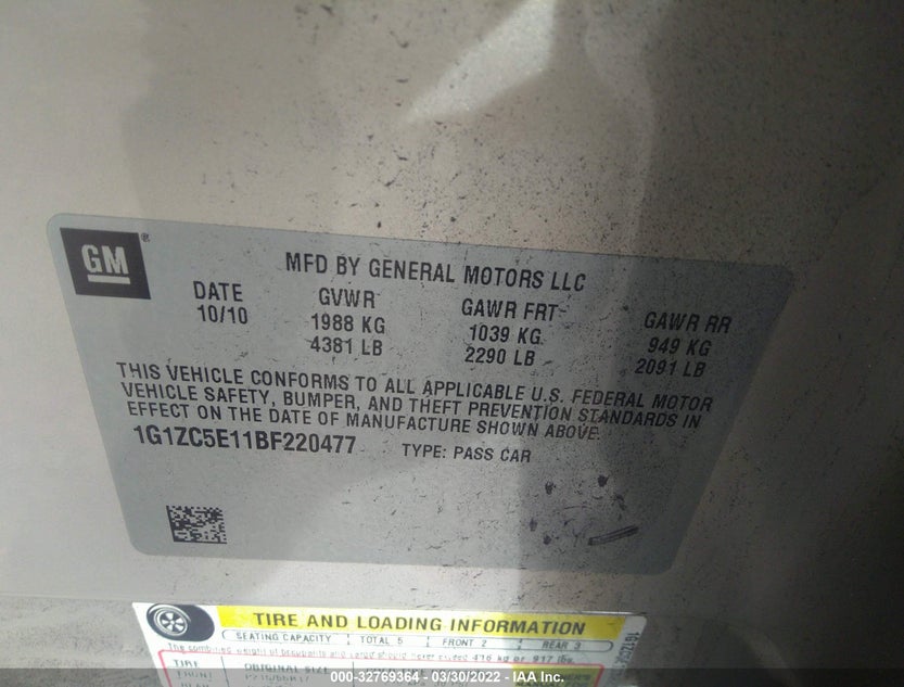 1G1ZC5E11BF220477