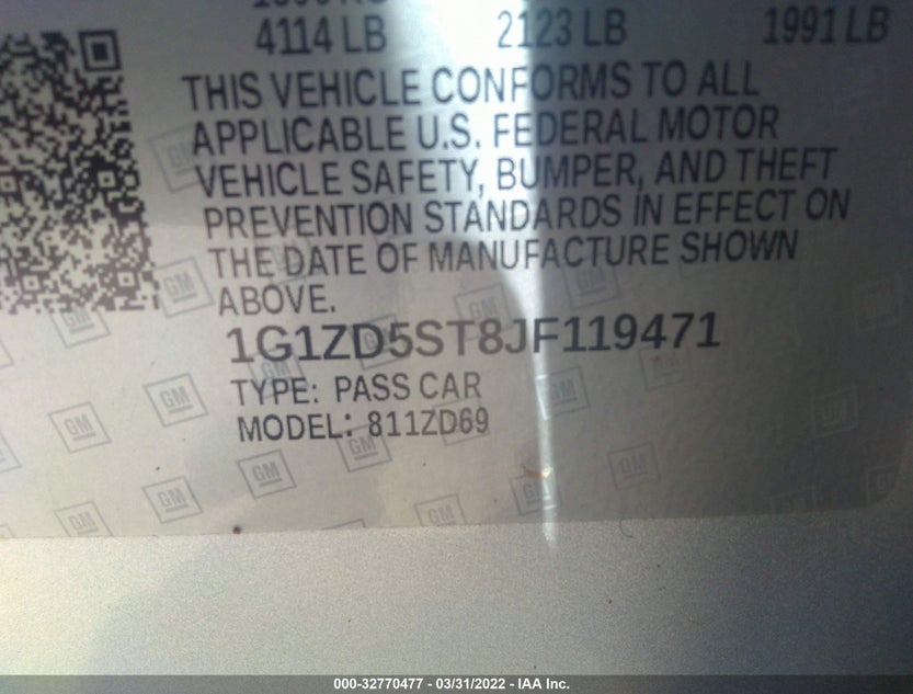 1G1ZD5ST8JF119471