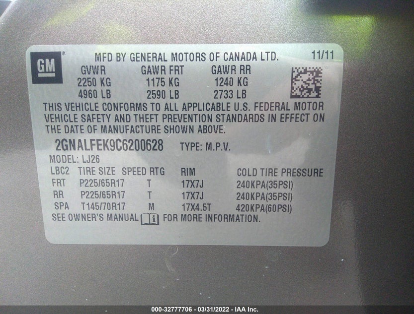2GNALFEK9C6200628