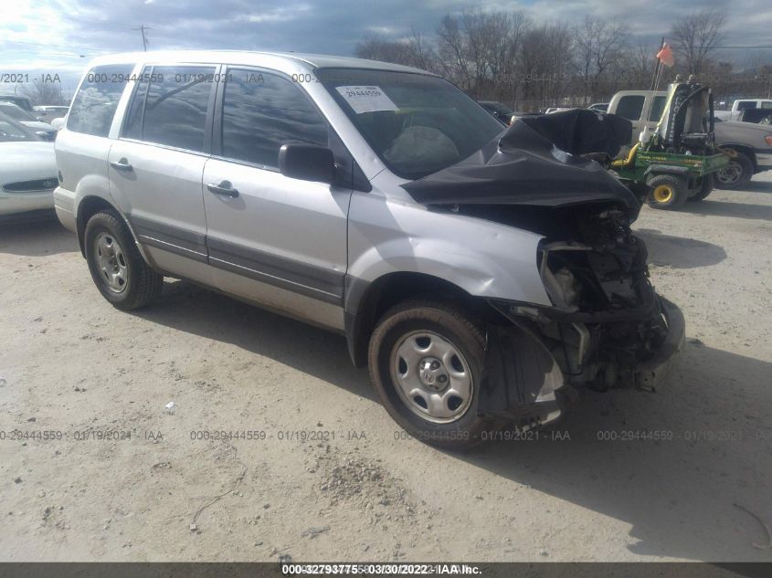 2HKYF18165H537129 2005 Honda Pilot Lx