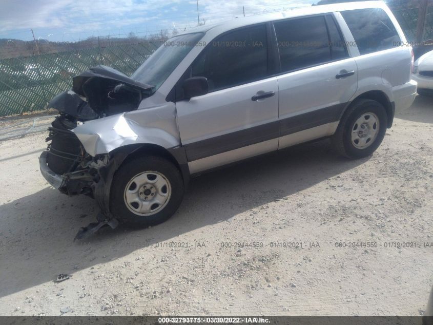 2HKYF18165H537129 2005 Honda Pilot Lx