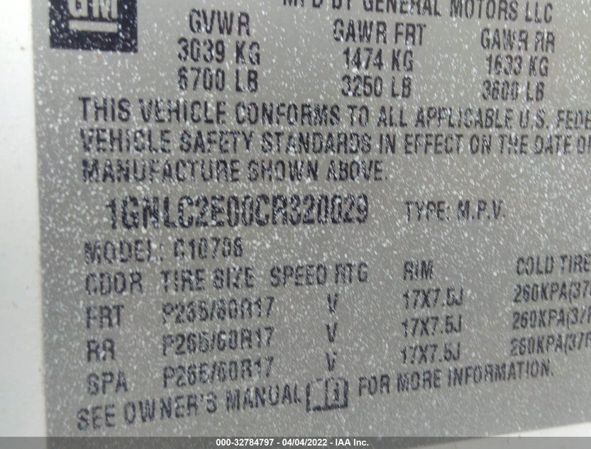 1GNLC2E00CR320029