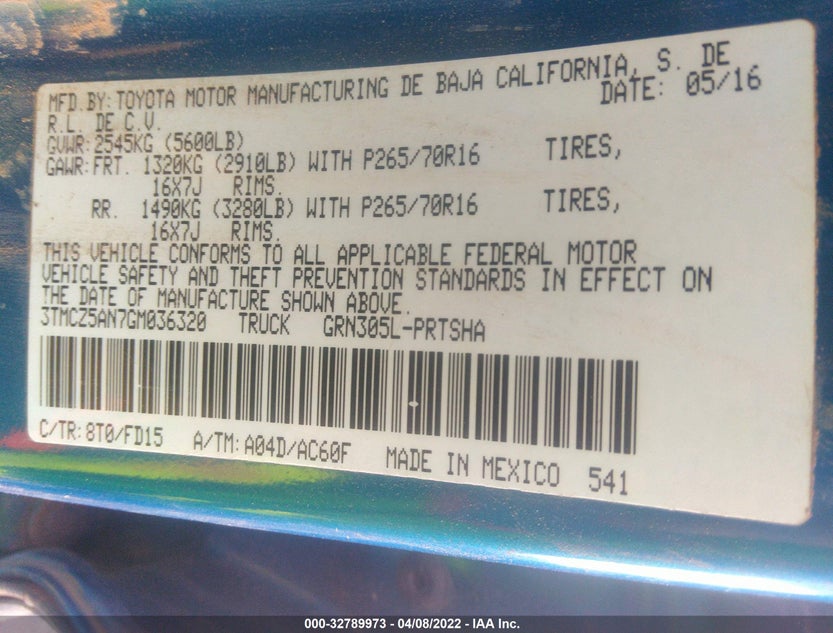 3TMCZ5AN7GM036320