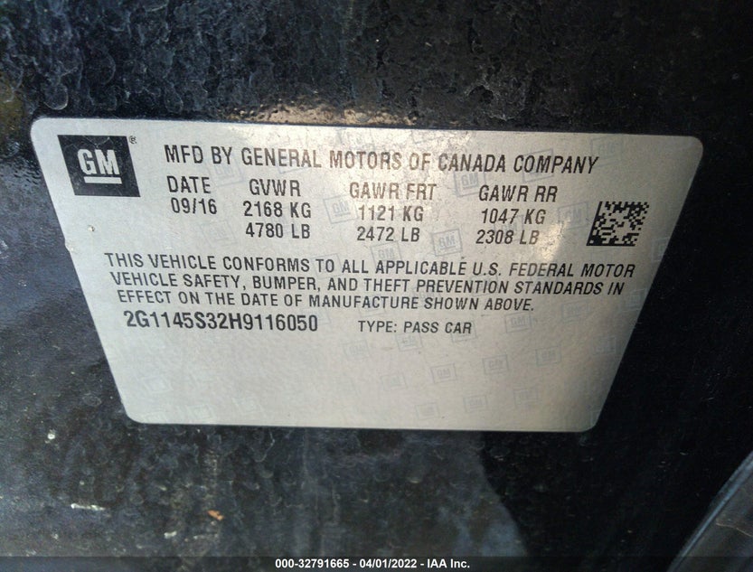 2G1145S32H9116050