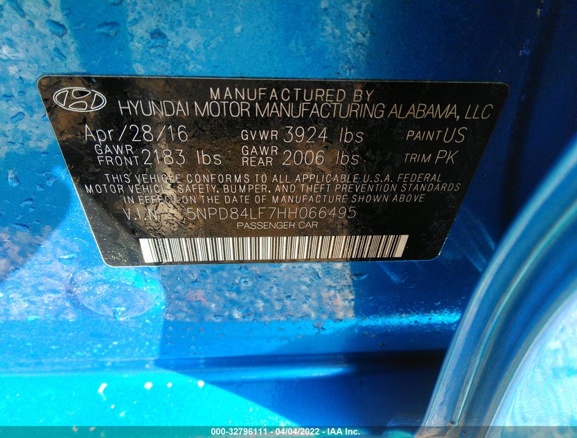 5NPD84LF7HH066495