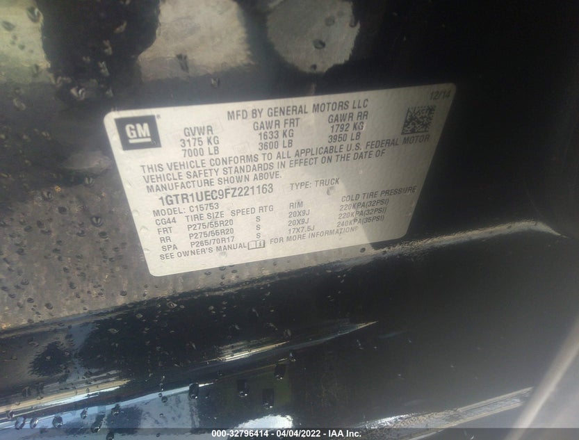 1GTR1UEC9FZ221163