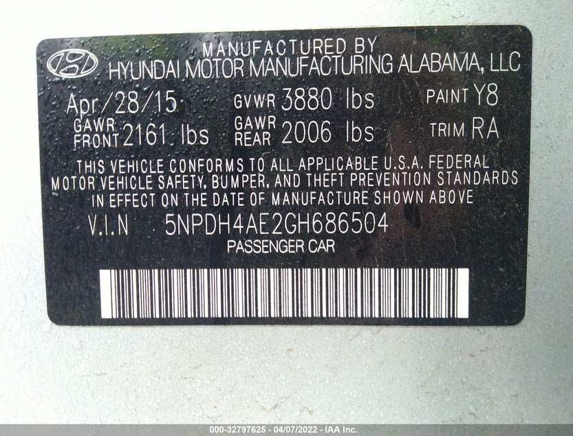 5NPDH4AE2GH686504