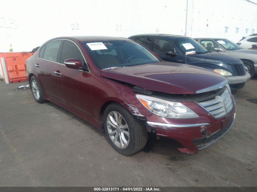 2013 Hyundai Genesis 3.8 VIN: KMHGC4DD3DU227607 Lot: 32813171