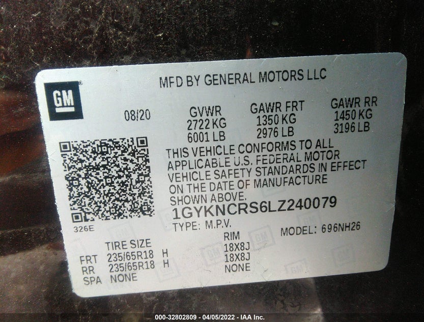 1GYKNCRS6LZ240079