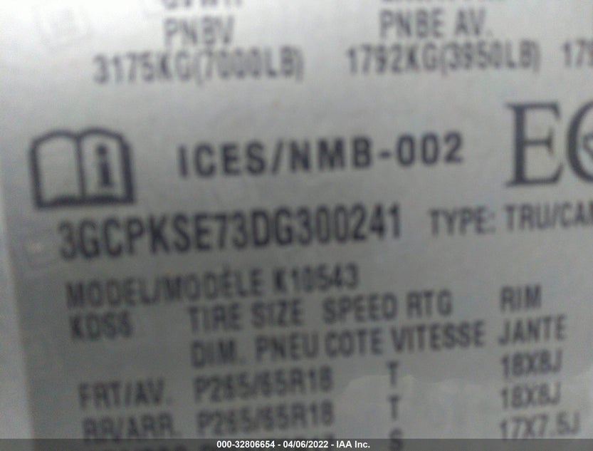 3GCPKSE73DG300241