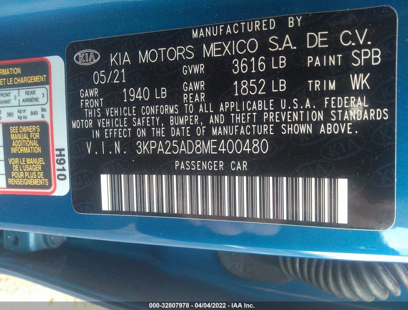 3KPA25AD8ME400480