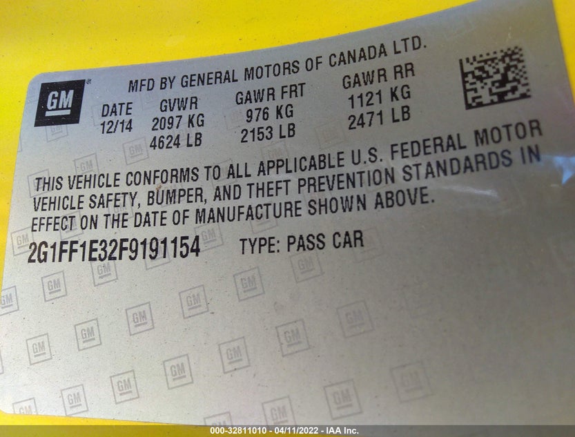 2G1FF1E32F9191154