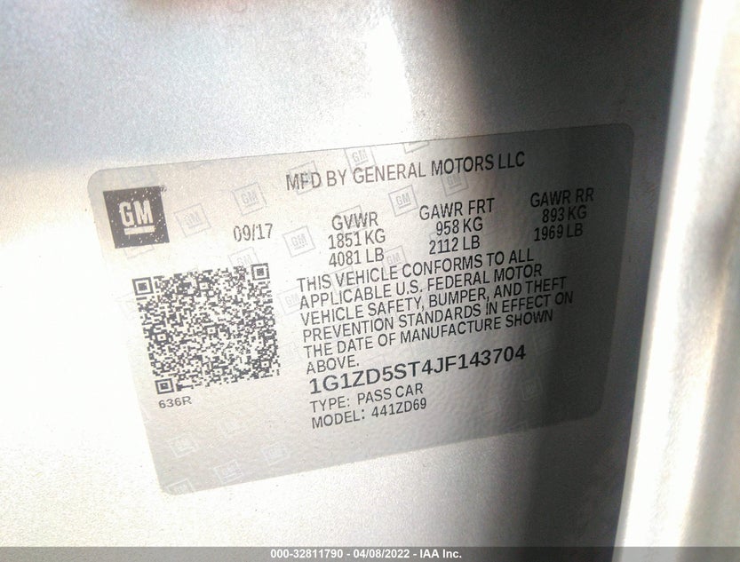 1G1ZD5ST4JF143704