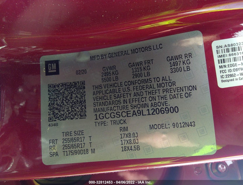 1GCGSCEA9L1206900