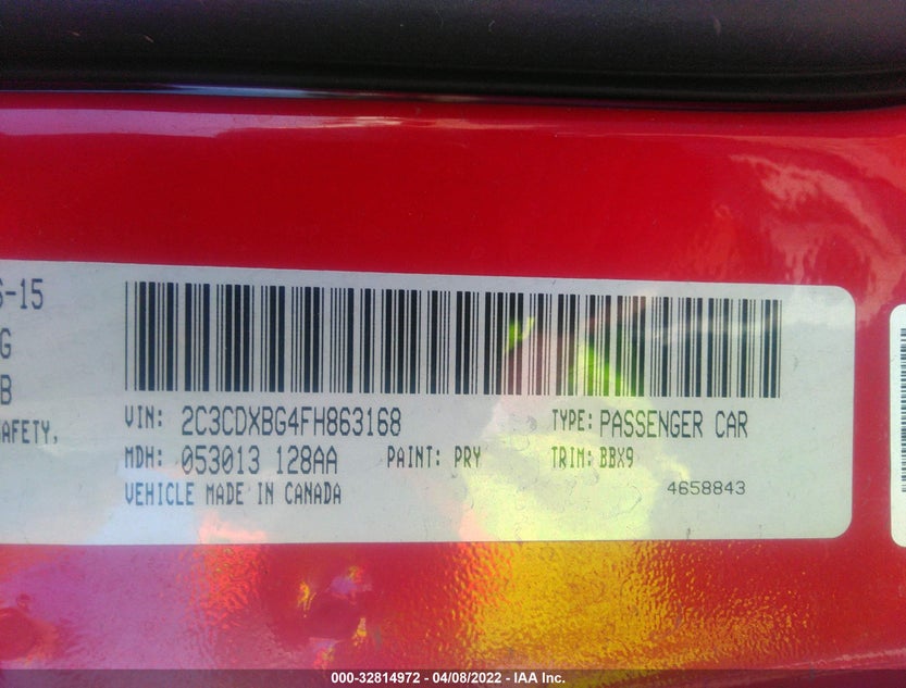 2C3CDXBG4FH863168