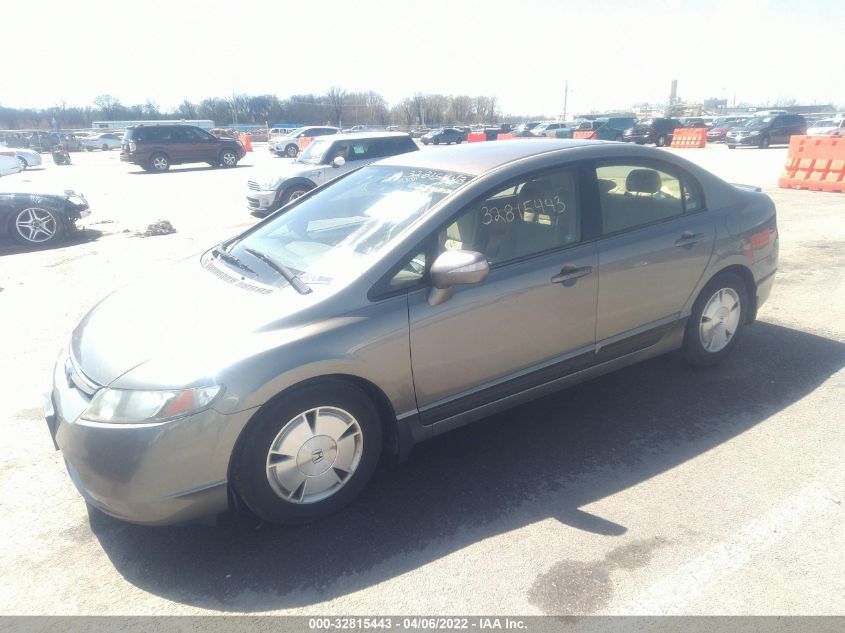 2006 Honda Civic Hybrid VIN: JHMFA36226S029643 Lot: 32815443