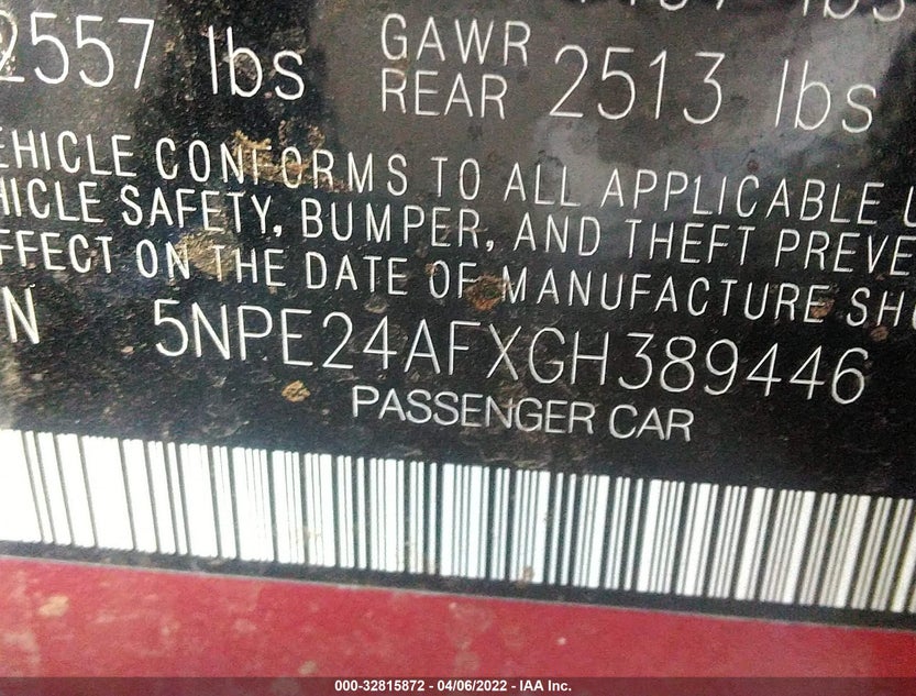 5NPE24AFXGH389446