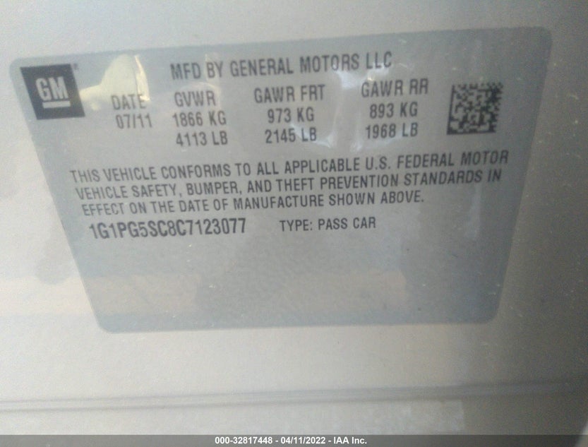 1G1PG5SC8C7123077