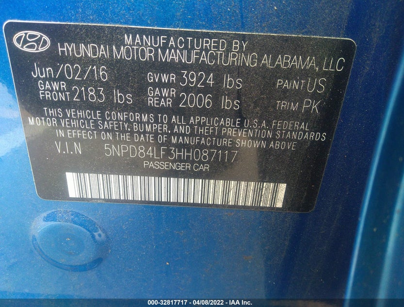 5NPD84LF3HH087117