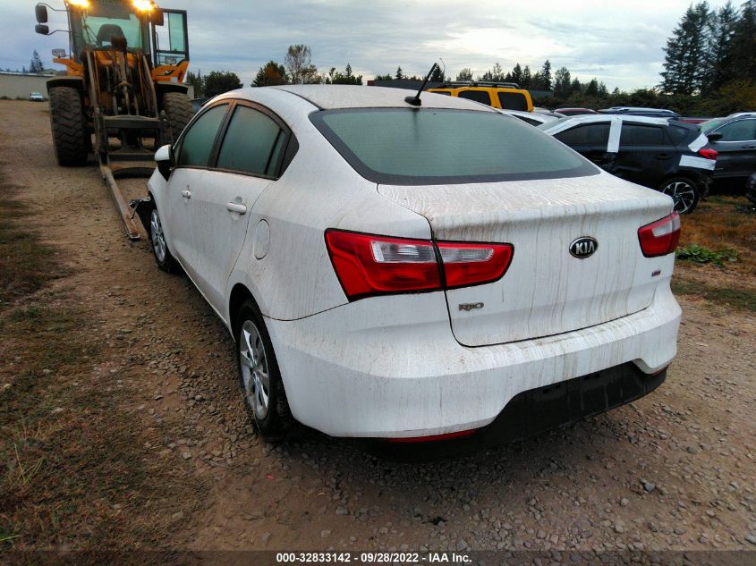 2016 Kia Rio Lx VIN: KNADM4A37G6604607 Lot: 32833142