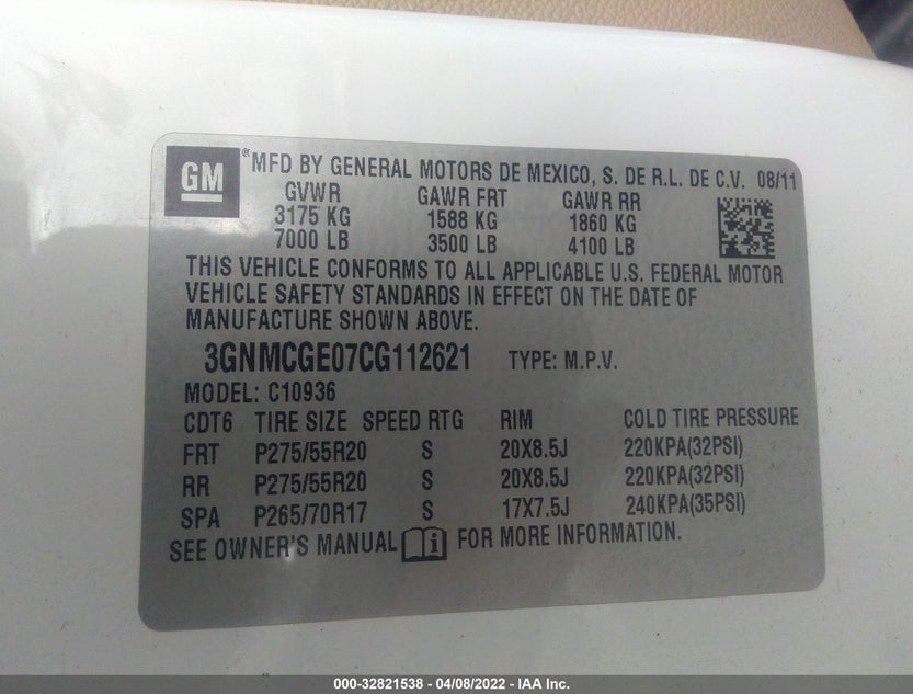3GNMCGE07CG112621