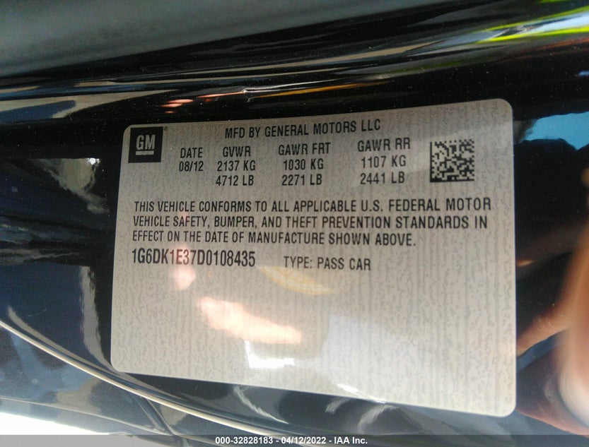 1G6DK1E37D0108435
