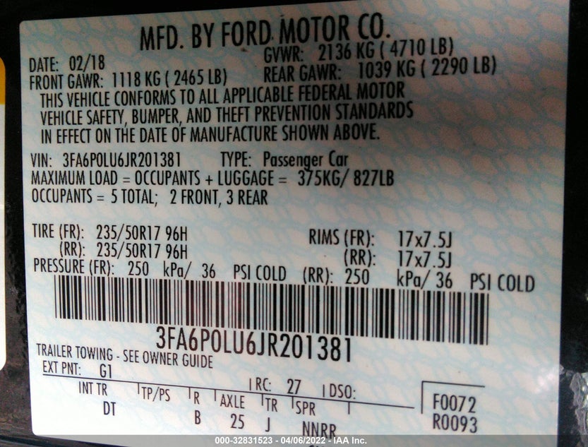 3FA6P0LU6JR201381