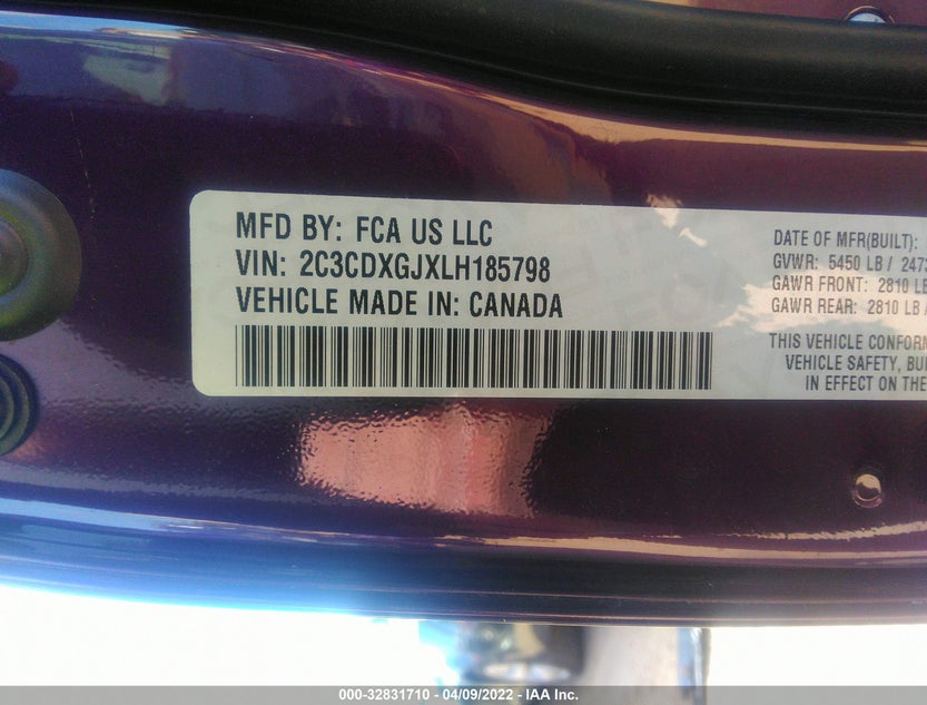 2C3CDXGJXLH185798