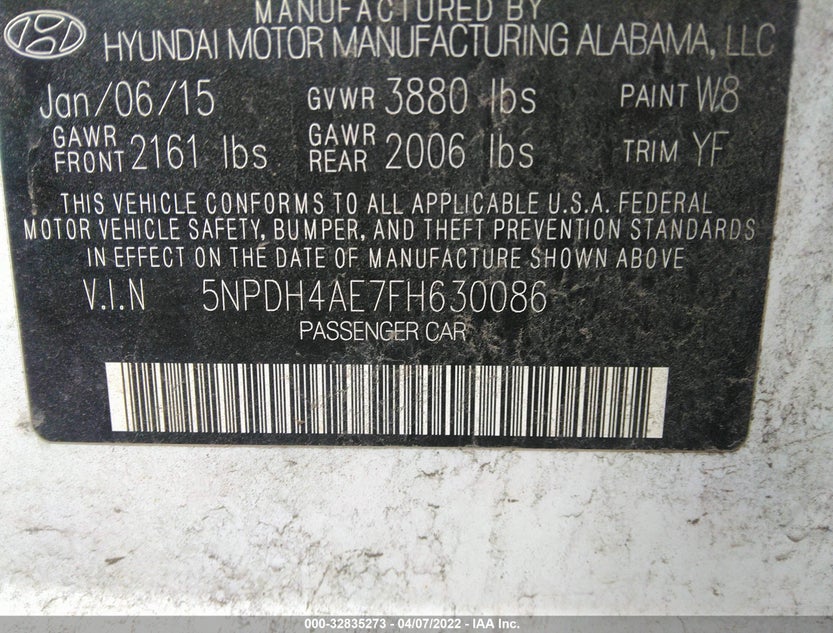 5NPDH4AE7FH630086