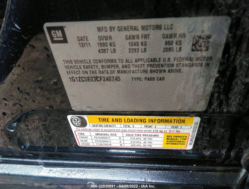 1G1ZC5E07CF248745