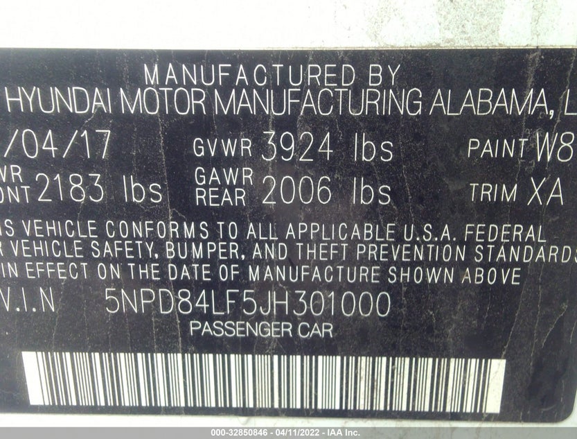 5NPD84LF5JH301000