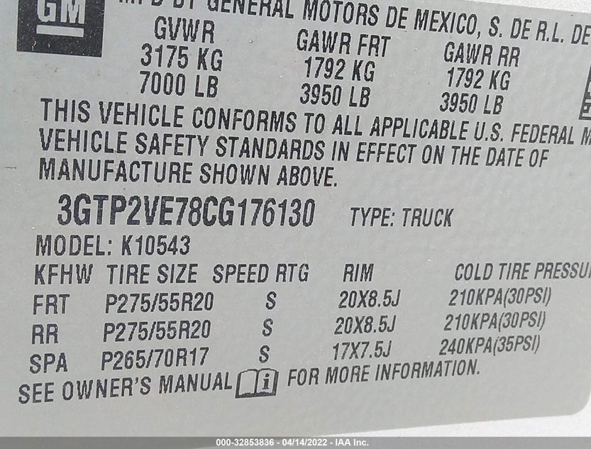 3GTP2VE78CG176130