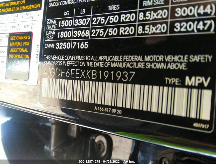 4JGDF6EEXKB191937