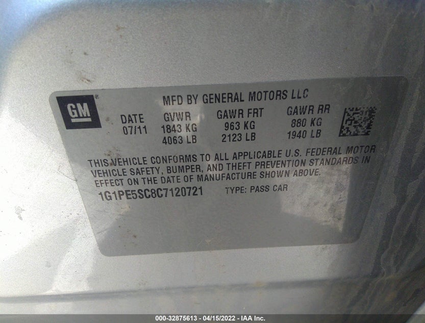 1G1PE5SC8C7120721