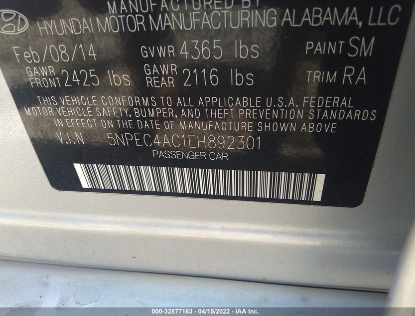 5NPEC4AC1EH892301