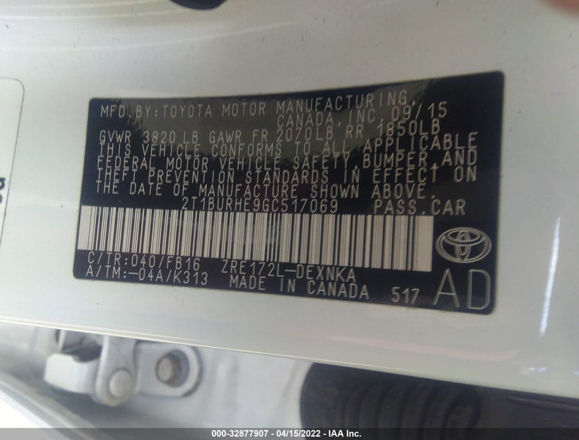 2T1BURHE9GC517069