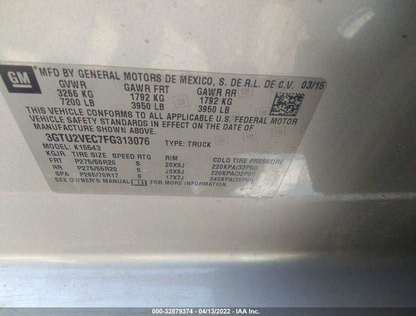 3GTU2VEC7FG313076