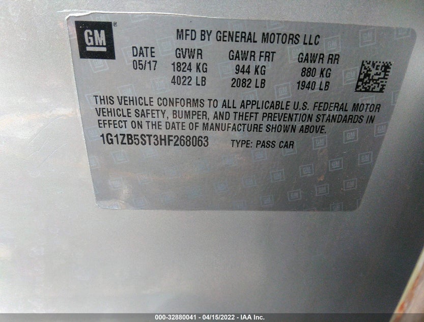 1G1ZB5ST3HF268063