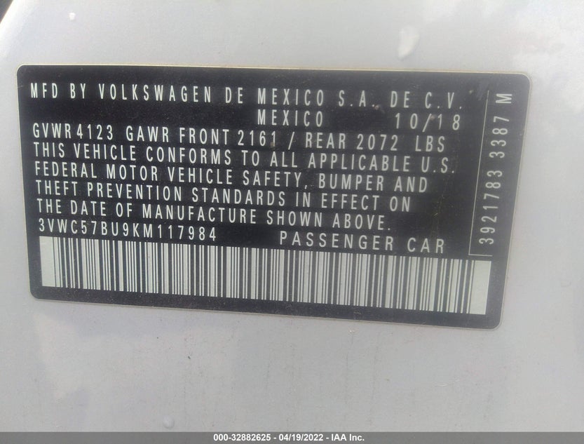 3VWC57BU9KM117984