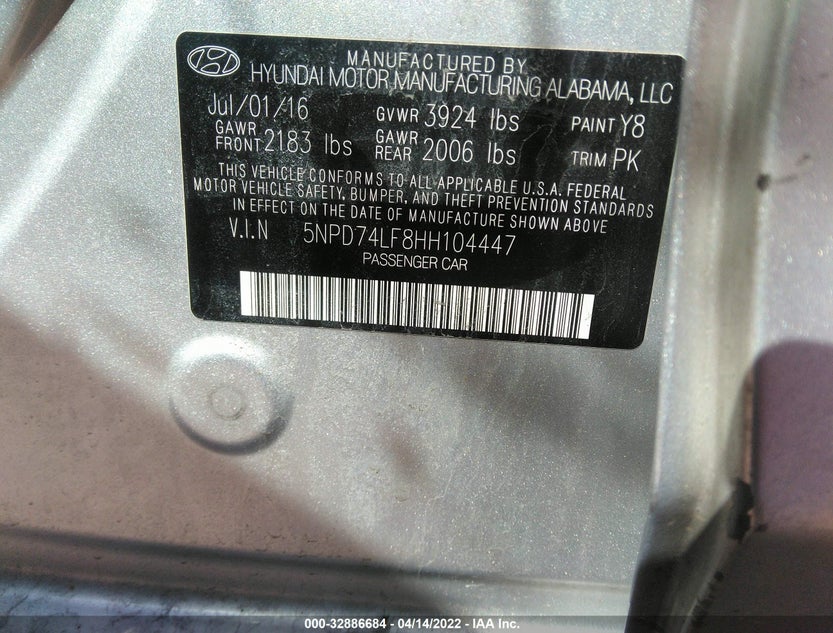 5NPD74LF8HH104447