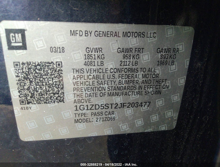 1G1ZD5ST2JF203477