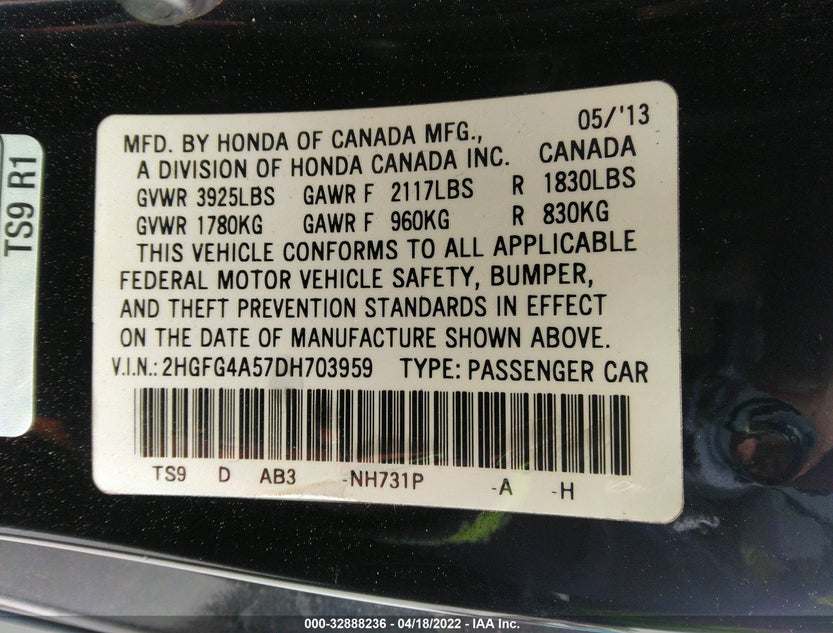 2HGFG4A57DH703959