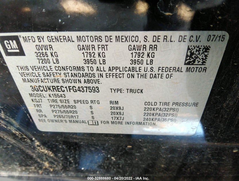 3GCUKREC1FG437593