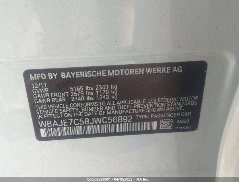 WBAJE7C58JWC56892