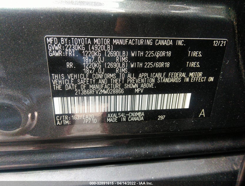 2T3B6RFV2MW028866
