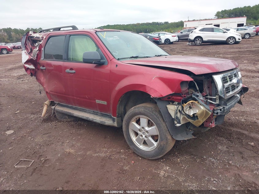 2008 Ford Escape Xlt red suv gasoline 1FMCU03Z88KE11265 photo #1