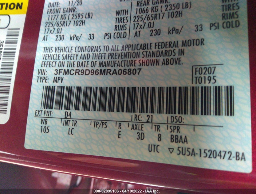 3FMCR9D96MRA06807