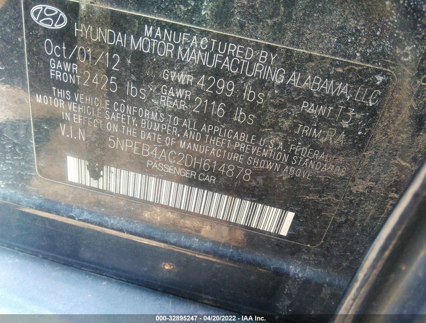 5NPEB4AC2DH614878